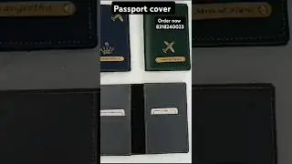 Personalized Leather Passport Covers😍#ytshorts #passportcover #trending #viralshort #shorts