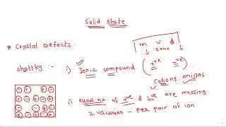 Solid State [class 12] Crystal Defects - Part 2