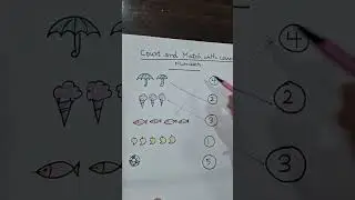 count and match the number number count the picture and match number #maths #foryou #worksheet