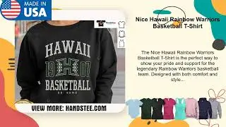 Nice Hawaii Rainbow Warriors Basketball T-Shirt