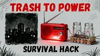 I Built a Working Battery from Literal TRASH &ndash; Post-Apocalypse Power That Actually Works!