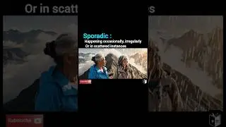 Sporadic Meaning Explained | Vocabulary for Ssc, Banking and Defence | Quicklearn