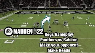 PS5 Madden 22 Regs Gameplay Panthers vs Raiders| Make your opponent make reads