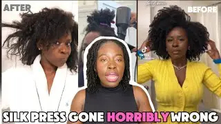 She Trusted a celebrity salon with her natural hair&hellip; And got Heat damage 😢