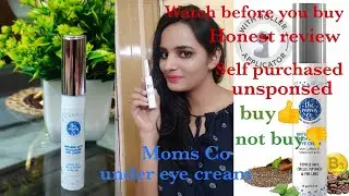 the moms co under eye dark circles cream /100% honest review/ tested and tried /chinks trendz