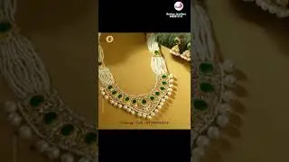 Emerald Pearl Necklaces | Krishna Jewellers | @brideessentials | Pearl Jewellery
