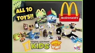 MCDONALDS National Geographic Kids! Weird But True HAPPY MEAL TOYS! April 2018! ALL 10 TOYS!