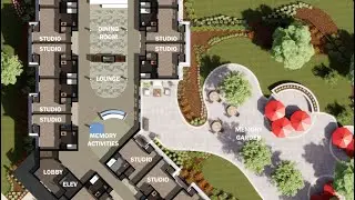 Senior Living Design using Enscape and Revit
