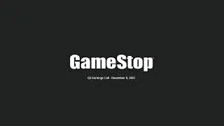 Q3 2021 GameStop Corp. Earnings Conference Call