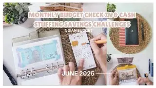 ✨LETS DO SAVINGS CHALLENGES WITH SAVED MONEY✨ I INDIAN 9-6 JOB I JUNE 2025 MONTHLY BUDGET CHECK IN