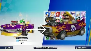 Como crear el Flame Flyer (Mario Kart Wii) en Sonic Racing Crossworlds (Leer Descripci&oacute;n)