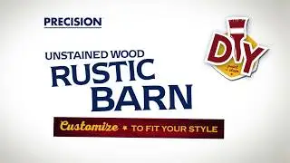Precision Pet Unstained Rustic Barn DIY Chicken Coop
