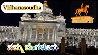 Night Lights of Vidhana Soudha | Bengaluru Landmark #bengaluru #karnataka  #nammabengaluru 