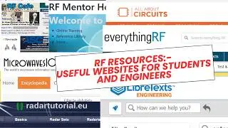 Top Free Resources (Websites) for RF Engineers: From LibreTexts to RadarTutorials
