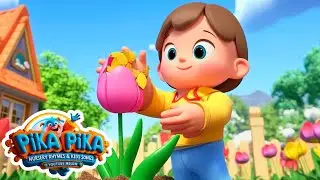 My Tiny Tulip 🌷 | Kids Flower Song & Garden Rhyme | PikaOne Pika Nursery Rhymes & Kids Songs