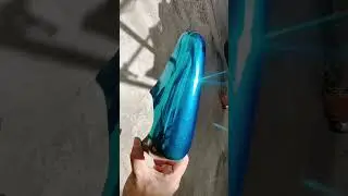Turquoise Blue chrome apply kat cover set motor