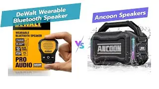 Носимая Bluetooth-колонка DEWALT против ANCOON: лучшая колонка для стройплощадки? 🔊💪 Водонепрониц...