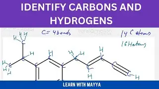 Identify the Number Of Carbon And Hydrogen Atoms | Learn With Mayya