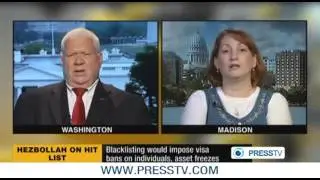 Pro Palestinian Jennifer Loewenstein and pro Israeli Richard Hellman discuss Hezbollah