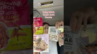 Trying VIRAL Trader Joe&rsquo;s Snacks 🥯🍪🍨🍯🌶️🍋&zwj;🟩#traderjoes #traderjoesfoodreviews #traderjoeshaul