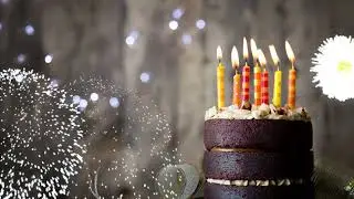 Happy Birthday Motion Graphic Background Loop Animation Footage 4K Free