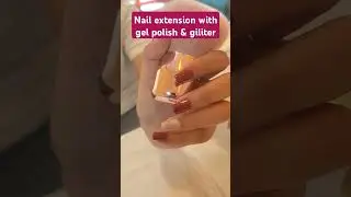 #nailextension#nailartdesignssimpleandeasy#gelpolishdesign#giliter