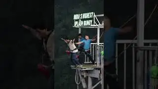 Ojas&rsquo;s first ever bungee jump &mdash; a thrilling 109 meters (RAW)
