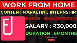 Work From Home Content Marketing Internship | Fyle Hiring 2024 | SEO & Writing Jobs for Freshers