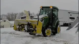 I almost hit my solar panels snowblowing the driveway!