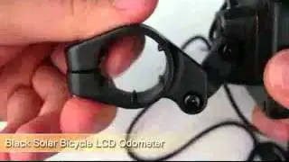 SuntekStore: Black Solar Bicycle LCD Odometer