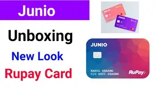 Junio Card Unboxing || Rupay Card || Junio New Card ||