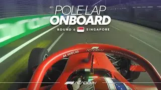 Onboard Pole Lap with Maya Weug | Singapore 2025 | F1 Academy