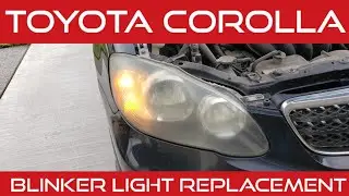How To Change Front Blinker Turn Signal Light Bulb On 2003 2004 2005 2006 2007 2008 Toyota Corolla