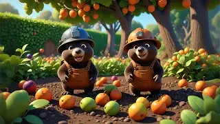 Three Tiny Moles Dig Dig Dig | Digging Song for Kids | Nursery Rhymes and Baby Songs