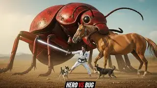Taekwondo Hero Fights GIANT Bug to Save a Horse &mdash; Unbelievable Rescue! #HorseRescue #trendingvideo