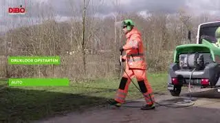 Cleaning Machines Zulte stelt voor , DiBO JMB S  Ultracompacte warmwater hogedruktrailer.