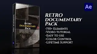 How to use | Retro Documentary Pack  for After effects