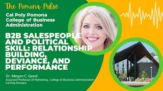 B2B Salespeople and Political Skill: Relationship Building, Deviance, and Performance