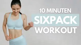 10 MIN SIXPACK WORKOUT für Anfänger // Bauchmuskeltraining Zuhause | Tina Halder