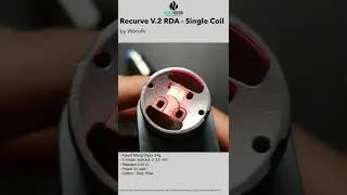 Recurve V2 RDA, single coil setup