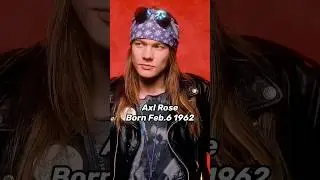Поздравляем с днем ​​рождения Аксла Роуза! #axlrose