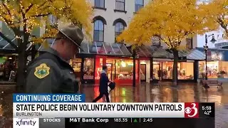Vermont troopers begin voluntary patrols in downtown Burlington