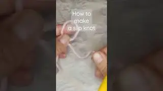 Crochet 101:  How to make a Slip Knot #crochet #slipknot #allofthethingshandcrafted
