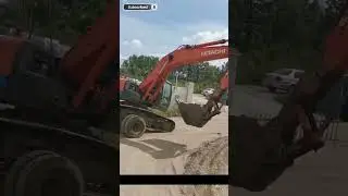 Smart... But Unsafe! 🚧 Never Transport an Excavator Like This&mdash;Even for Short Distances! #shorts