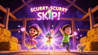 Merry Mouse Scurry-Scurry Skip (Slow) | Kids Sing Along Nursery Rhyme 2025 | Fun Farm Dance!