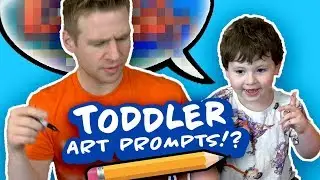MY 3 YEAR OLD TODDLER tells me what to DRAW!?