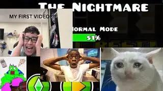 This is my first video! Will I beat levels in Geometry Dash?
