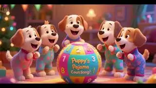 Puppy&rsquo;s Pajama Counting Ball Song | Bedtime Numbers Fun for Kids 🌙🎶
