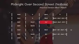 (NOBASS) Midnight Over Second Street  | Back Track For Practice &ndash; MetaA Music Backing Tracks