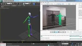 Realtime Motion Capture 3ds Max w/ KINECT!